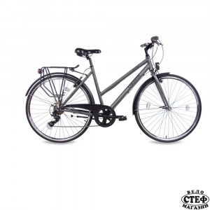 28 цола дамски градски велосипед CHRISSON CITY ONE със 7 скорости Shimano Tourney, антрацит-мат
