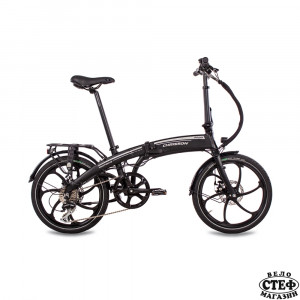 20 инча e-bike сгъваем велосипед CHRISSON EFOLDER с 8 скорости Shimano Acera матово черно