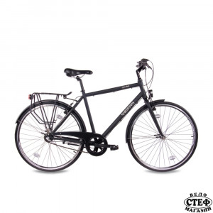 28 цола градски велосипед мъжки CHRISSON CITY ONE с 3 скорости Shimano Nexus черен мат