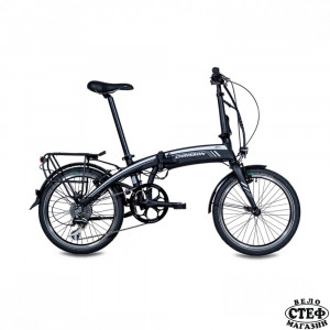 20" електрически сгъваем велосипед CHRISSON EF1 черен мат