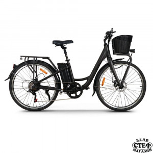 Градски електрически велосипед Elmotive CityBike 26 | черен