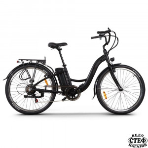 Градски електрически велосипед Elmotive CityBike 27,5 | черен