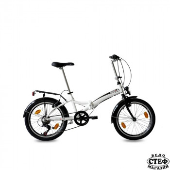 20" сгъваем велосипед KCP FOLDO ALU с 6G SHIMANO бял