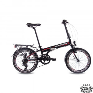 20 инча сгъваем велосипед CHRISSON FOLDRIDER 1.0 със 7 скорости Shimano Tourney черен