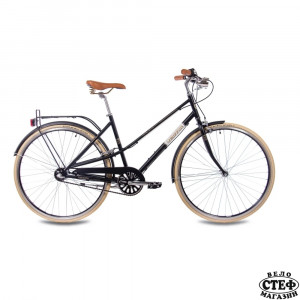 28 цола градски велосипед дамски CHRISSON OLD CITY с 3 скорости Shimano Nexus черен мат