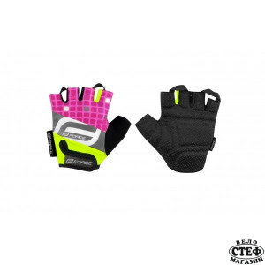 Детски ръкавици Force Square Fluo-Pink