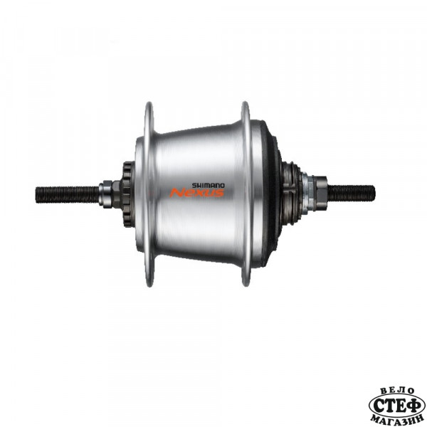 ЗАДНА ГЛАВИНА С ВЪТРЕШНИ СК. SHIMANO NEXUS SG-C3001-7R, 7 СК, 36H, 130X182MM, ЗА РОЛКОВА СПИРАЧКА, СРЕБРИСТА, BULK