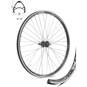 Задна капла CROSSER X-3 26" 36H с главина на резба JY 754