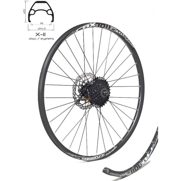 Задна капла CROSSER X-11 26" 32H