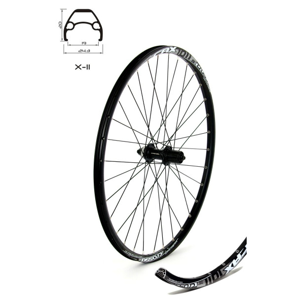 Задна капла CROSSER X11 26" 32H с главина Shimano диск/ шлици
