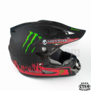 КАСКА FullFace Monster Energy ЧЕРЕН МАТ А-28