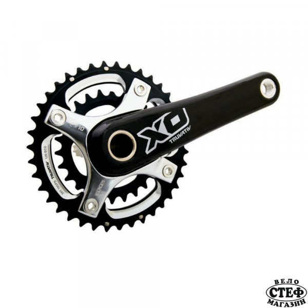 Курбел MTB SRAM X.0 2x10 42x28 170mm Pressfit, черно-сребристо